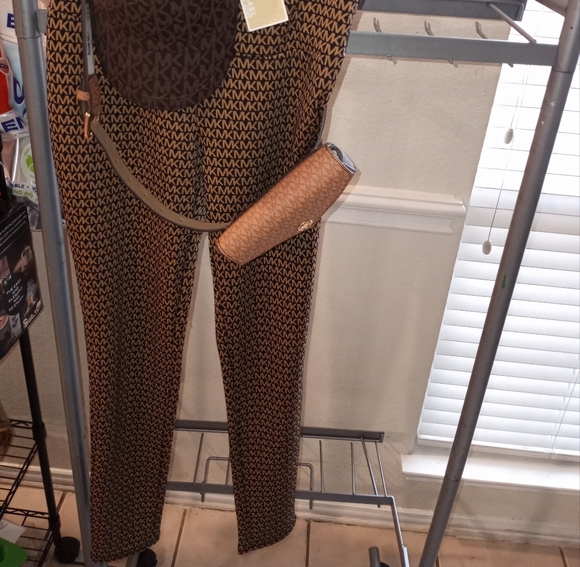 MICHAEL Michael Kors Pants - MICHAEL KORS LEGGINGS HAT AND BELT BAG